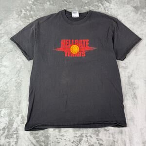 Port and company hellgate tennis men’s gray distressed sun faded shirt size L